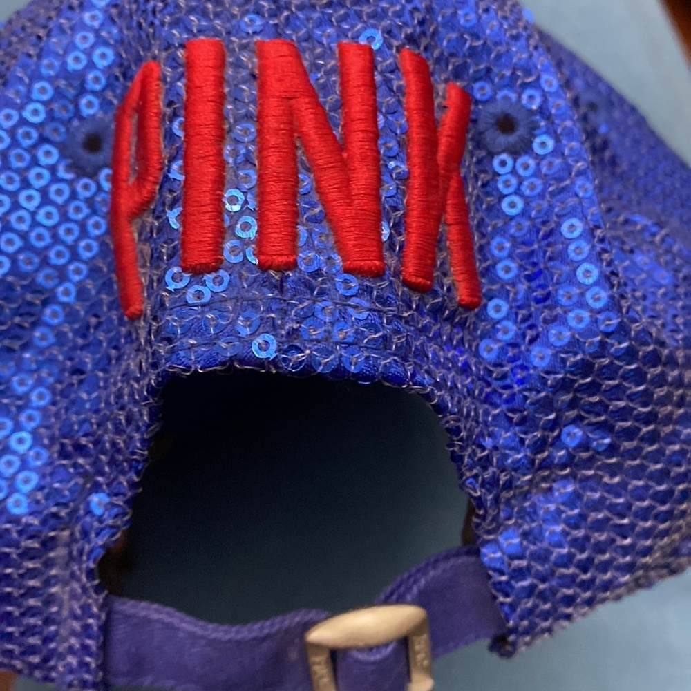 Texas Rangers Victoria’s Secret PINK Sequin Sequence Bling Sparkle Baseball Cap - Picture 6 of 13
